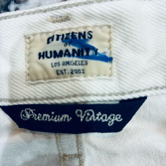 Citizens Of Humanity Cream Ankle Jeans - Picture 8 of 13